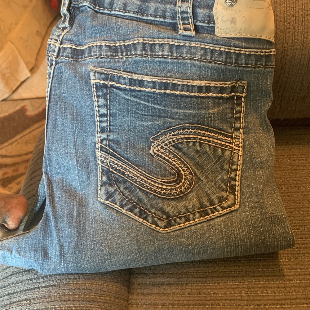 Silver jeans